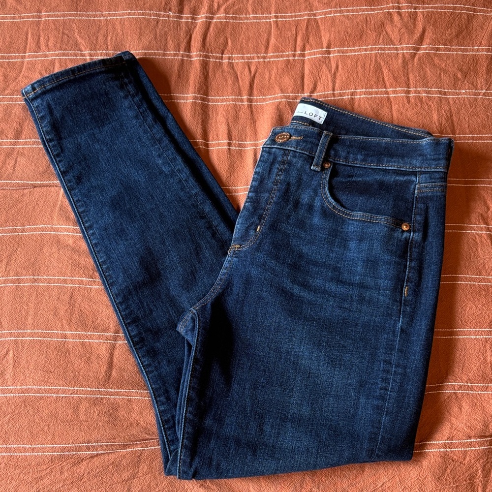 LOFT Skinny Blue Jeans